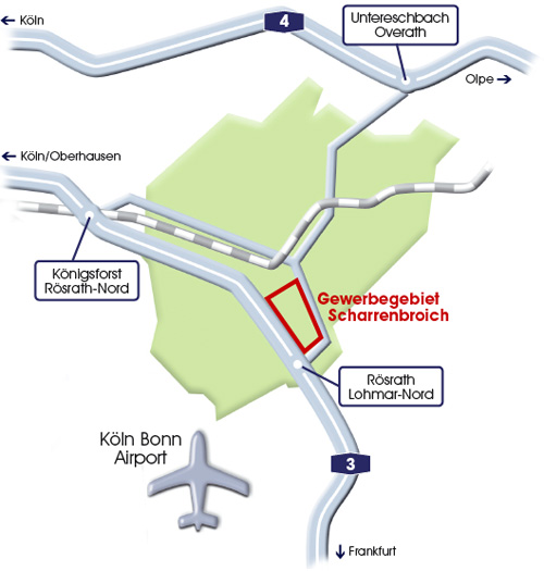 Scharrenbroich Rösrath Karte